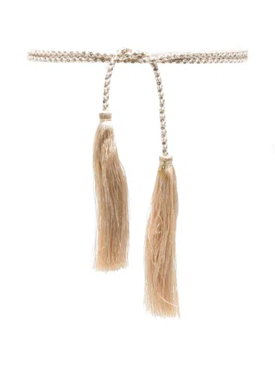 FORTE FORTE BRAIDED TASSEL BELT