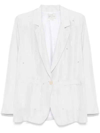 FORTE FORTE CRYSTAL-EMBELLISHED BLAZER