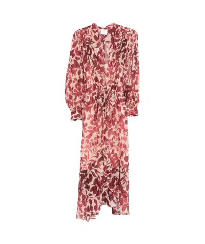 FORTE FORTE FORTE FORTE FLORAL PRINT MIDI DRESS