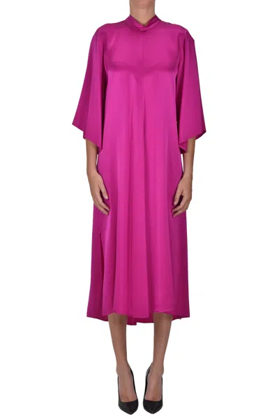 FORTE FORTE SILK MIDI DRESS