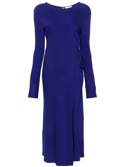 FORTE FORTE FORTE FORTE STRETCH CADY CREPE WRAPOVER DRESS