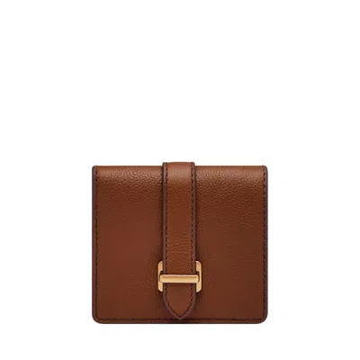 FOSSIL WOMEN'S EMERY LEATHER SMALL SNAP BIFOLD