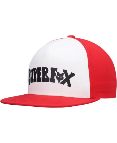 FOX MEN'S WHITE FOX SUPER TRIK SNAPBACK HAT