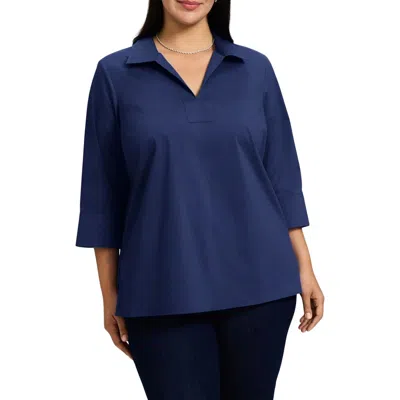 FOXCROFT FOXCROFT JULIA STRETCH COTTON BLEND SHIRT