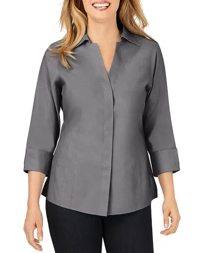 FOXCROFT TAYLOR NON-IRON BUTTON-DOWN TOP