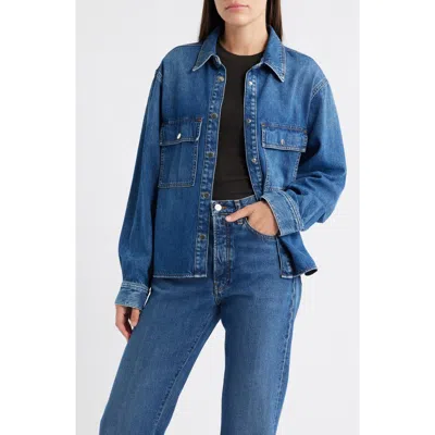 FRAME FRAME HIGH LOW DENIM SHIRT