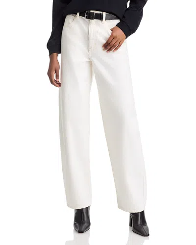 FRAME LOW SLUNG BARREL LEG JEANS IN AU NATURAL CLEAN