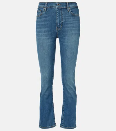 FRAME LE HIGH STRAIGHT CROPPED STRAIGHT JEANS