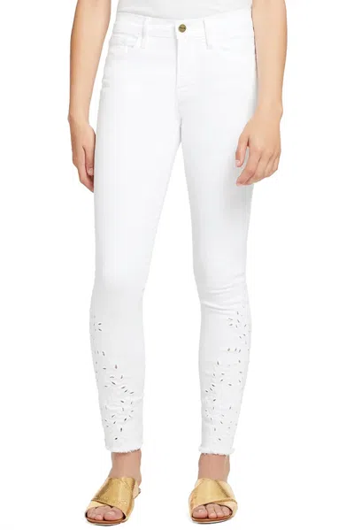 FRAME LE SKINNY DE JEANNE JEAN IN BLANC