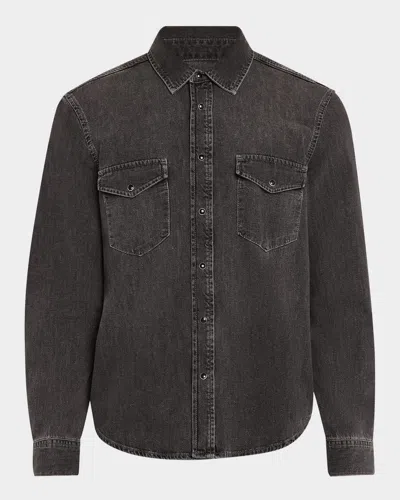 FRAME MEN'S MODERN DENIM WESTERN SHIRT