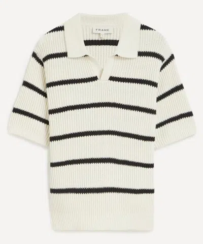 FRAME FRAME MENS STRIPED POLO SWEATER