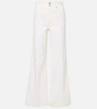 FRAME THE SEAMED WIDE HIGH-RISE PANTS