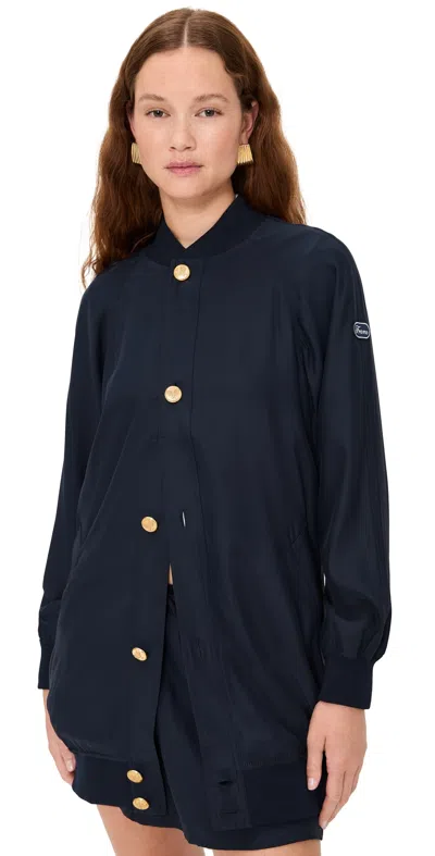FRAME THE TENNIS BOMBER JACKET NAVY