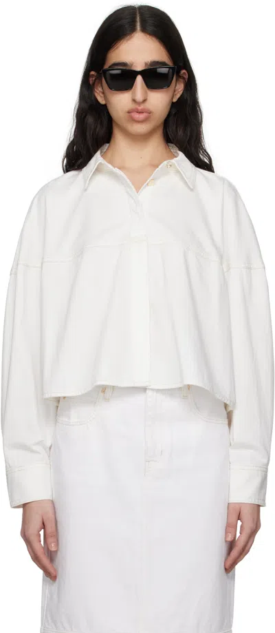 FRAME WHITE 'THE BUBBLE' SHIRT