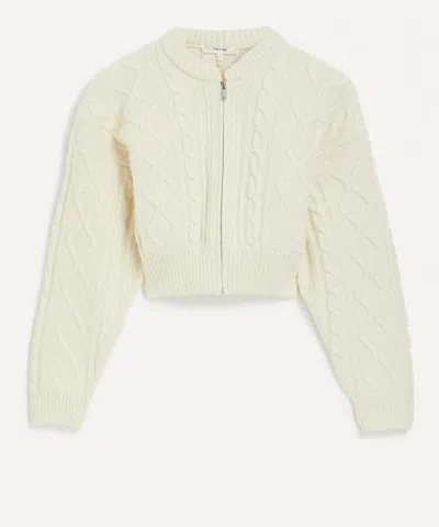 FRAME FRAME WOMEN'S CABLE WOOL CARDIGAN