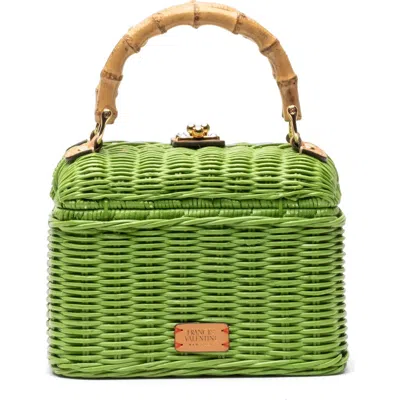 FRANCES VALENTINE FRANCES VALENTINE HANNAH WOVEN WICKER LUNCHBOX