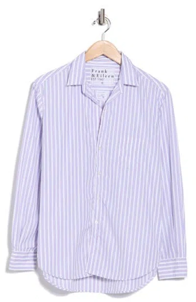 FRANK & EILEEN FRANK & EILEEN STRIPE RELAXED COTTON BUTTON-UP SHIRT