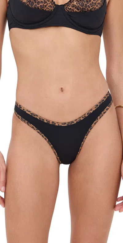 FRANKIES BIKINIS X BELLA HADID DOVE BOTTOMS LUCKY LEOPARD