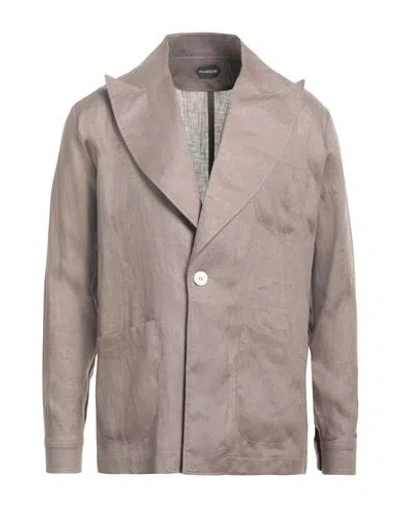 FRANZESE COLLECTION FRANZESE COLLECTION MAN BLAZER KHAKI SIZE XXL LINEN