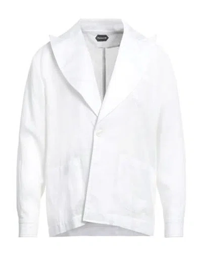 FRANZESE COLLECTION FRANZESE COLLECTION MAN BLAZER WHITE SIZE XXL LINEN