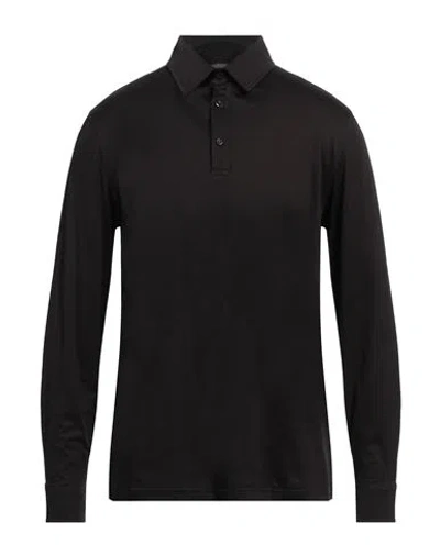 FRANZESE COLLECTION FRANZESE COLLECTION MAN POLO SHIRT BLACK SIZE XL COTTON