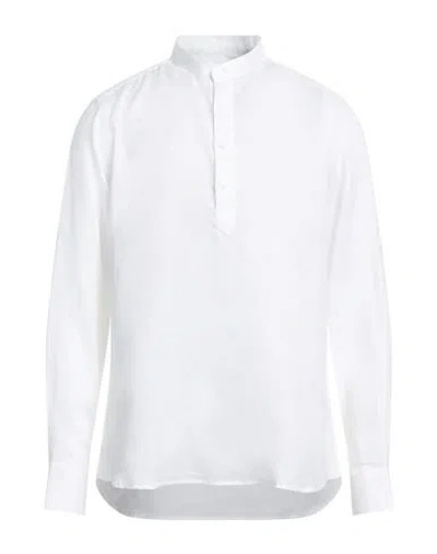 FRANZESE COLLECTION FRANZESE COLLECTION MAN SHIRT WHITE SIZE XXL LINEN
