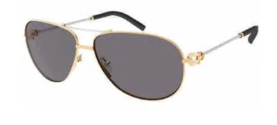 FRED FRED 8422 FORCE 10 206 PURPLE/GOLD MIRRORED/GRADIENT OVAL MEN'S SUNGLASSES.
