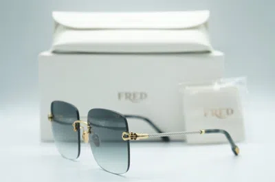 FRED FRED FG 40005U 30P RIMLESS BLACK GOLD AUTHENTIC SUNGLASSES FRAMES 56-15