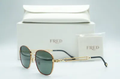 FRED FRED FG 40034U 53N GOLD BLACK AUTHENTIC SUNGLASSES FRAMES 55-19
