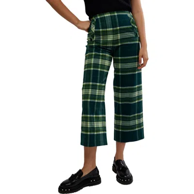 FREE PEOPLE FREE PEOPLE ACADIA PLAID CROP PANTS