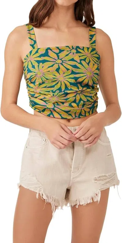 FREE PEOPLE ALL TIED UP TOP IN TROPICAL COMBO