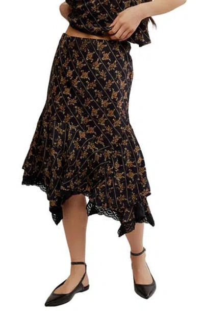 FREE PEOPLE FREE PEOPLE BALI SWEET ESCAPE ASYMMETRIC HEM SKIRT