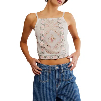 FREE PEOPLE FREE PEOPLE GARDEN PARTY APRON BACK TOP