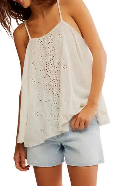 FREE PEOPLE FREE PEOPLE LAST DANCE EYELET KNIT TANK