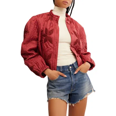 FREE PEOPLE FREE PEOPLE QUINN QUILTED CROP JACKET