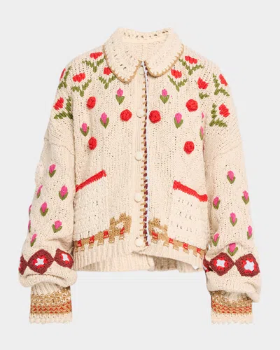 FREE PEOPLE ROSEBUD CARDIGAN