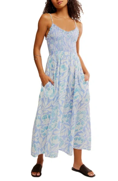 FREE PEOPLE FREE PEOPLE SWEET NOTHINGS FLORAL PRINT SLEEVELESS MAXI SUNDRESS