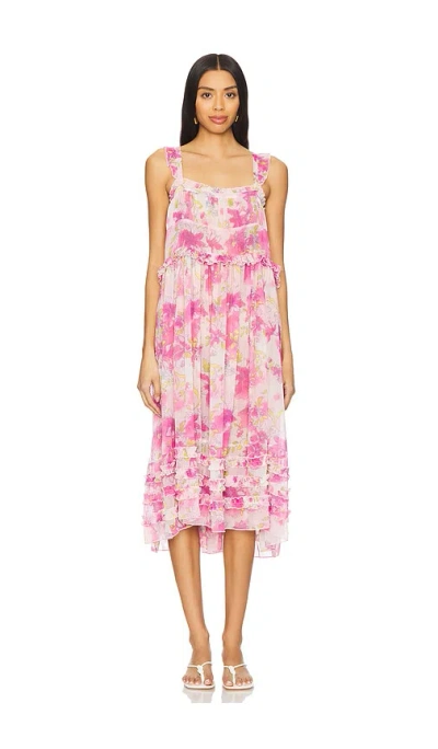 FREE PEOPLE X INTIMATELY FP MOON PHASE PRINTED MIDI DRESS