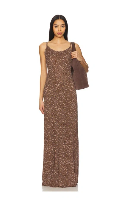 FREE PEOPLE ZOEY PRINTED MAXI DRESS