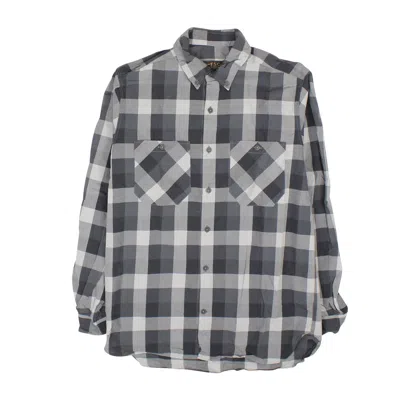 FREEMANS SPORTING CLUB GREY CHECKERED LONG SLEEVE SHIRT