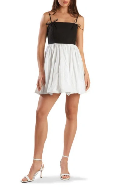 FREEMARKET FREEMARKET COLORBLOCK BUBBLE HEM MINIDRESS