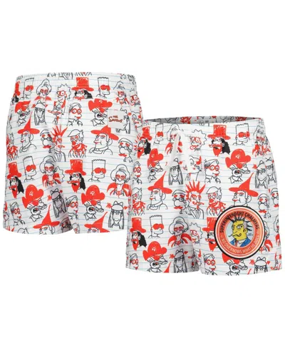 FREEZE MAX BIG BOYS AND GIRLS WHITE THE SIMPSONS BART SCHOOL DOODLES SHORTS