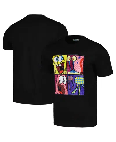 FREEZE MAX MEN'S AND WOMEN'S BLACK SPONGEBOB SQUAREPANTS COLLAGE T-SHIRT