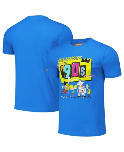 FREEZE MAX MEN'S BLUE HEY ARNOLD THE '90S REGULAR FIT T-SHIRT