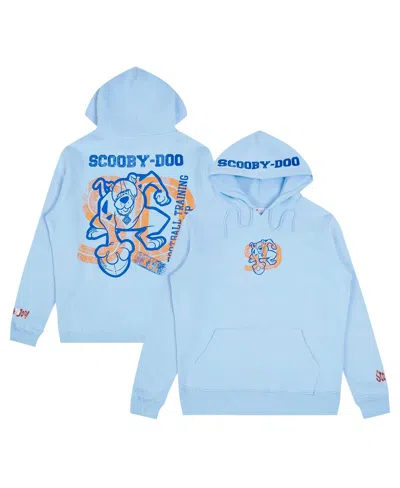 FREEZE MAX MEN'S LIGHT BLUE SCOOBY-DOO FOOTBALL TRAINING CAMP PULLOVER HOODIE