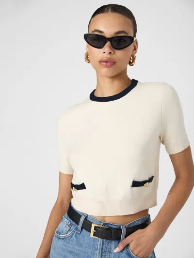 FRENCH CONNECTION BABYSOFT SHORT SLEEVE TOP FRENCH CONNECTION KNITWEAR