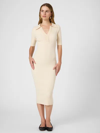 FRENCH CONNECTION COSYSOFT V NECK MIDI DRESS FRENCH CONNECTION DRESSES