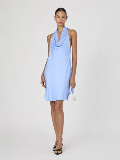 FRENCH CONNECTION ENNIS SATIN HALTER MINI DRESS FRENCH CONNECTION DRESSES