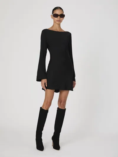 FRENCH CONNECTION ENNIS SATIN LONGSLEEVE MINI DRESS FRENCH CONNECTION DRESSES