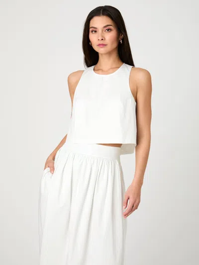 FRENCH CONNECTION PINSTRIPE POPLIN SHELL TOP FRENCH CONNECTION TOPS